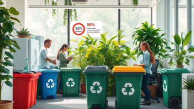 تقليل النفايات في الشركات، إدارة النفايات، الاستدامة في الإنتاج